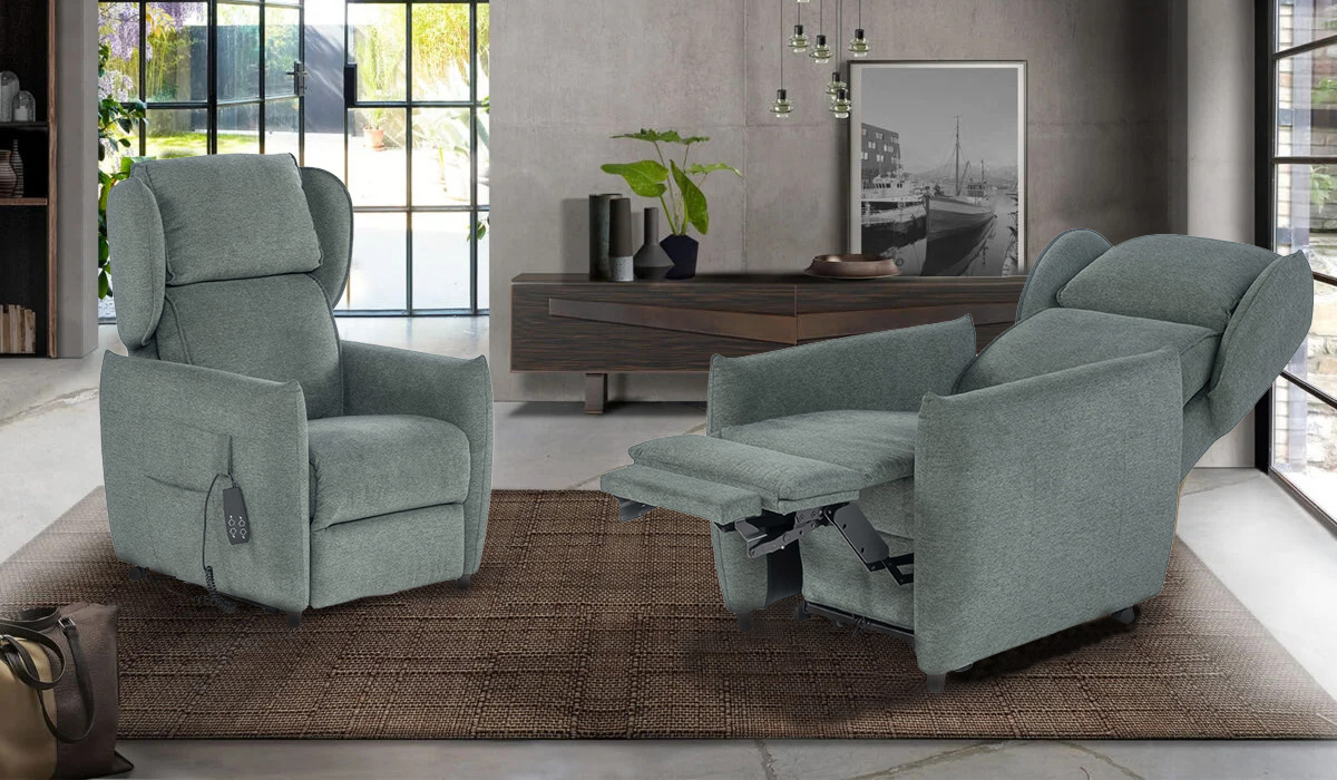 O'Camp Relax Comfort Poltrona Pieghevole – Seduta Imbottita 3 Cm, Struttura In Acciaio, Nero/Grigio